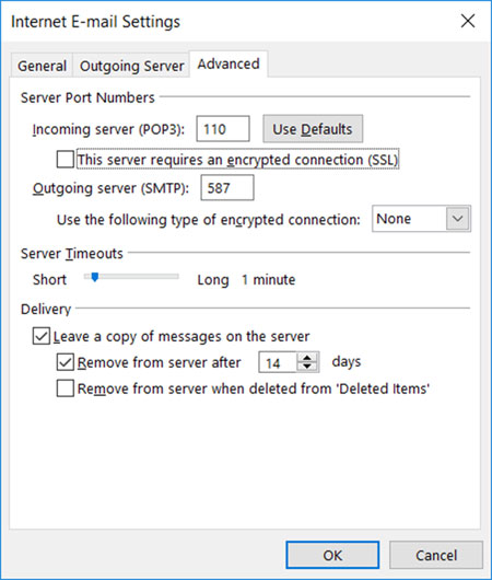 Setup ICA.NET email account on your Outlook 2010 Manual Step 7